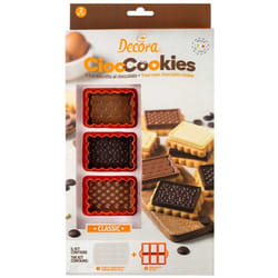 Decora - 0255156 Set CiocCookies per Gallette Al Cioccolato Classic, In Plastica, Per Realizzare in Modo Semplice delle Gallette con una Placchetta