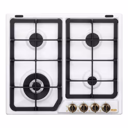 De’Longhi BF 46 PRO, Bianco, Da incasso, 60 cm, Gas, Smaltato, 4 Fornello(i)
