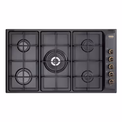 De’Longhi ANL 59 PRO, Antracite, Da incasso, 90 cm, Gas, Smaltato, 5 Fornello(i)