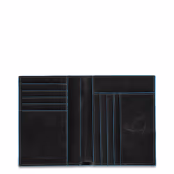 Piquadro PU1393B2/N, Nero, Pelle, Poliestere, Monocromatico, Tasca, 52 g, 95 mm