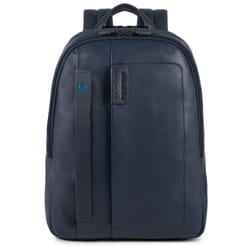 Piquadro CA3869P15/BLU3 zaino Blu Pelle, Poliestere