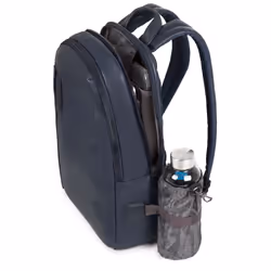 Piquadro CA3869P15/BLU3 zaino Blu Pelle, Poliestere
