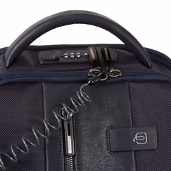Piquadro CA4439BRBM/N zaino Nero Pelle, Nylon, Poliestere - Vista aggiuntiva 2