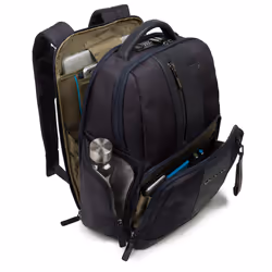 Piquadro CA4439BRBM/N zaino Nero Pelle, Nylon, Poliestere - Vista aggiuntiva 3