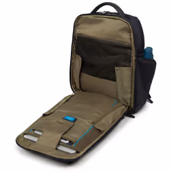 Piquadro CA4439BRBM/N zaino Nero Pelle, Nylon, Poliestere - Vista aggiuntiva 4
