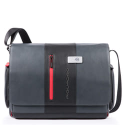 Piquadro CA1592UB00/GRN borsa e tracolla Pelle Nero, Grigio Unisex Borsa da corriere
