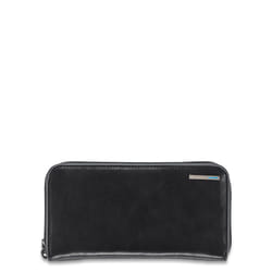 Piquadro PD1515B2/N portafoglio, portacarte e portadocumenti da viaggio Nero, Blu Pelle, Poliestere