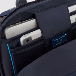 Piquadro CA5574B2V zaino Zaino casual Blu Pelle, Poliestere - Vista aggiuntiva 7