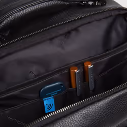 Piquadro CA5552MOS-N zaino Zaino casual Nero Pelle, Poliestere - Vista aggiuntiva 7