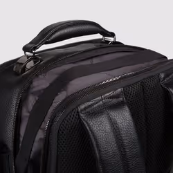 Piquadro CA5552MOS-N zaino Zaino casual Nero Pelle, Poliestere - Vista aggiuntiva 8