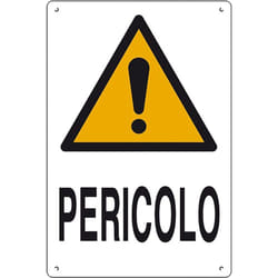 Iperbriko - Cartello pericolo 40 x 60 cm in polionda