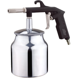 FIAC Pistola Sabbiatrice per Compressore con Ugello da 6mm, Sabbiatrice con Serbatoio per Sabbia da 1L, Accessorio Compressori, Pressione Max. 8 Bar,