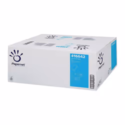 Serviette pliée 2 épaisseurs blanc L240xL230env.mm Papernet