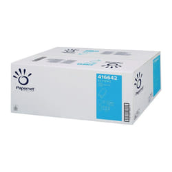 Serviette pliée 2 épaisseurs blanc L240xL230env.mm Papernet