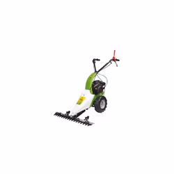 MOTOFALCIATRICE GREEN CAT TRIFOGLIO hp. 3,5/4T SEMOVENTE TRAZIONATO Motore Briggs & Stratton serie 450. Scocca in acciaio. Po ...