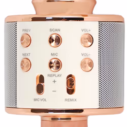 Xtreme Hollywood Rose Gold, Argento Microfono per karaoke - Vista aggiuntiva 5