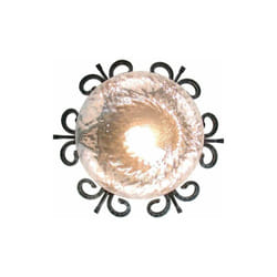 Plafoniera Lanterna A Muro Lampada In Ferro Battuto Applique Ø 35 Cm (17929)