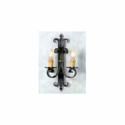 LANTERNA APPLIQUE VENETA 2 LUCI FERRO BATTUTO LANTERNE APPLIQUE LAMPIONE LAMPADE Applique in ferro battuto altezza cm. 40 att ...