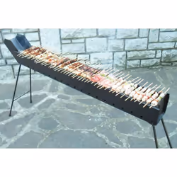 BARBECUE A CARBONELLA PER ARROSTICINI SAGRE SAGRA FESTE IN FERRO BATTUTO CM 60 Bellissimo barbecue in lamiera pesante vernici ...
