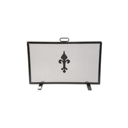 Cruccolini - schermi parascintille maniglia z in ferro battuto cm. 50X18X35