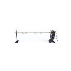 Cruccolini - kit girarrosto elettrico cm. 116x15x37/44 regolabile e giunto cardanico