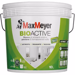 MaxMeyer BioActive È una pittura antimuffa traspirante con azione preventiva e risanante contro la muffa. La pittura infatti, ...