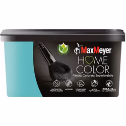 Idropittura Home Color MAXMEYER Elba 2.5 L: perfetta per interni, offre una finitura vellutata e resistenza superiore a macch ...
