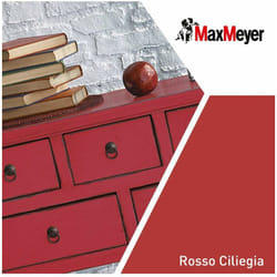 MaxMeyer Smalto Satinato all'acqua Poliuretanico Rosso Ciliegia 0,75 l
