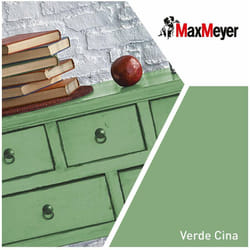 Max Meyer - MaxMeyer Smalto Satinato all'acqua Poliuretanico Verde Cina 0,75 l