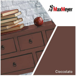Max Meyer - MaxMeyer Smalto Satinato all'acqua Poliuretanico Cioccolato 0,75 l