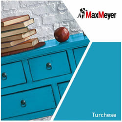 Max Meyer - MaxMeyer Smalto Satinato all'acqua Poliuretanico Turchese 0,75 l