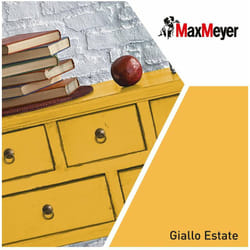 Max Meyer - MaxMeyer Smalto Satinato all'acqua Poliuretanico Giallo Estate 0,75 l