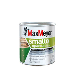 MaxMeyer Smalto All'Acqua Poliuretanico con Finitura Opaca, Bianco, 0.75L