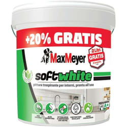 Max Meyer - Pittura Murale Traspirante Soft White - Bianco Opaco 12L