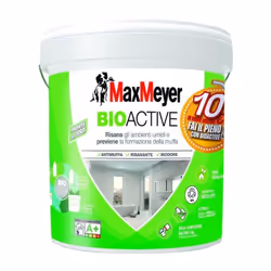 bioactive a+ pittura antimuffaà¿lt.10 bioactive max meyer, pittura per interni traspirante, ideale per risanare gli interni u ...