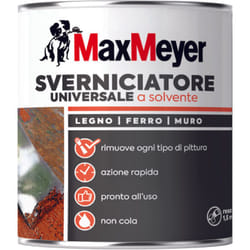 Max Meyer - MaxMeyer Sverniciatore Universale a Solvente per Legno, Ferro, Muri, 0.75L