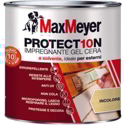 Maxmeyer - PROTECT10N, Impregnante a Solvente per Esterni, Incolore, 0.75L