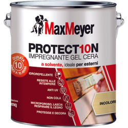Maxmeyer - PROTECT10N, Impregnante a Solvente per Esterni, Incolore, 2.5L