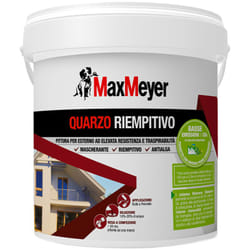 MaxMeyer Quarzo Riempitivo,, Pittura per Esterni Antialga, Bianco, 4L