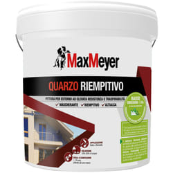MaxMeyer Quarzo Riempitivo,, Pittura per Esterni Antialga, Bianco, 14L