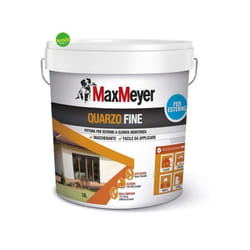 Maxmeyer - Pittura per esterni quarzo fine bianco lt.14