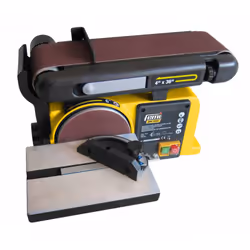 Levigatrice da banco combinata professionale 1400W FEMI CARATTERISTICHE: Telaio in ghisaMotore asincrono potente ed estremame ...