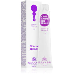Kallos KJMN Professional Cream Hair Colour Keratin & Argan Oil colore 12.0 Special Ultra Blond 100 ml
