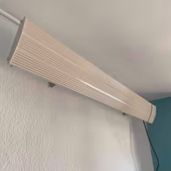 Sined Calore Bianco 2400 Radiatore a Infrarossi Da Parete Con Potenza 2400w Bianco Nessuna Emissione Di Luce Elemento Riscaldante In Lega Alluminio Estruso Rivestimento Ceramico Telecomando Ip65 - Vista aggiuntiva 3