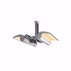 Sined Stufa Infrarossi Soffitto Doppio Riscaldatore Riflettente a Soffitto Da 4000w Grigio Realizzate In Acciaio Inox e Alluminio Anodizzato Di Altissima Qualita Grado Di Protezione Ip65 Telecomando - Vista aggiuntiva 2