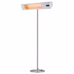 Sined Caldo Ira Inox Palo Stufa Infrarossi Esterno Con Kit Completo Di Palo Da 2000w Grigio Riscaldamento Elettrico Da Esterno a Onda Corta Ira e Telecomando Con Griglia Per Protezione e Display - Vista aggiuntiva 4