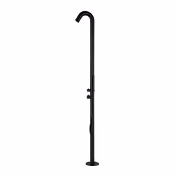 Doccia da Giardino 228,9x18x25 cm con Miscelatore e Doccetta Sined Alghero Nero satinato