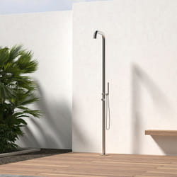 Sined Chia Doccia In Acciaio 316l Con Miscelatore e Doccino h 230 Cm Inox Satinato