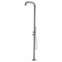 Sined Chia Doccia In Acciaio 316l Con Miscelatore e Doccino h 230 Cm Inox Satinato - Vista aggiuntiva 2