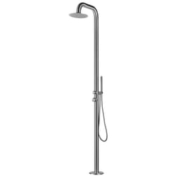 Doccia da Giardino 230x25x54,5 cm con Doccetta Sined Pula Inox